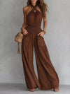 Halter Neck Wide-Leg Jumpsuit