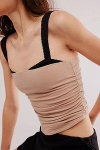 Square Neck Wide Strap Cami