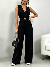 Sleeveless Wide Leg Jumpsuit