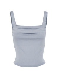 Ruched Square Neck Tank
