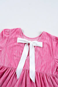 Tiered Flounce Sleeve Mini Dress