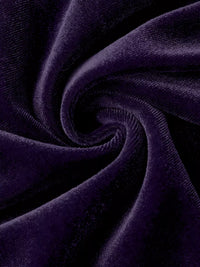 Velvet Ruched Long Sleeve T-Shirt