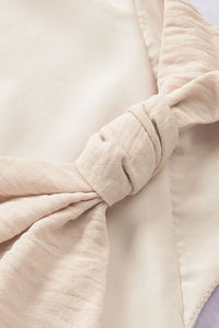 V Neck Knotted Shoulder Vest