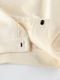 One Button Blazer & Wide Leg Pants Set