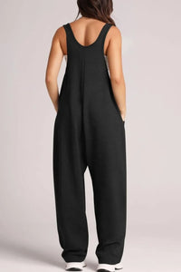 Lovelet V-Neck Wide Strap Overalls