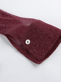 Button Up Shirt with Scarf