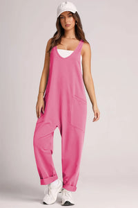 Lovelet V-Neck Wide Strap Overalls