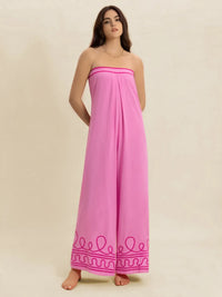 Wide Leg Tube Jumpsuit