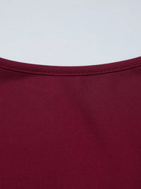 Sweetheart Neck Lace Trim Tie-Front T-Shirt